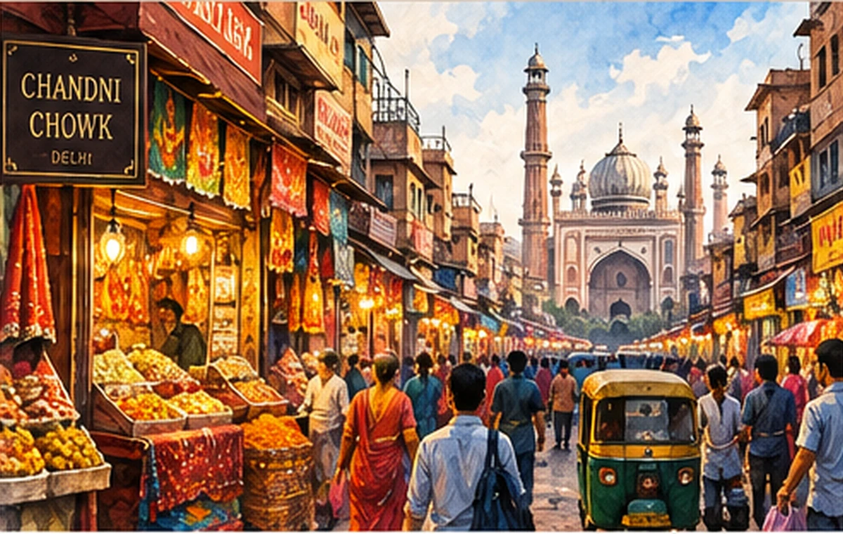 Chandni Chowk market, Old Delhi