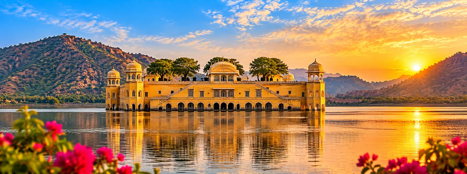 Jal Mahal palace in Man Sagar Lake