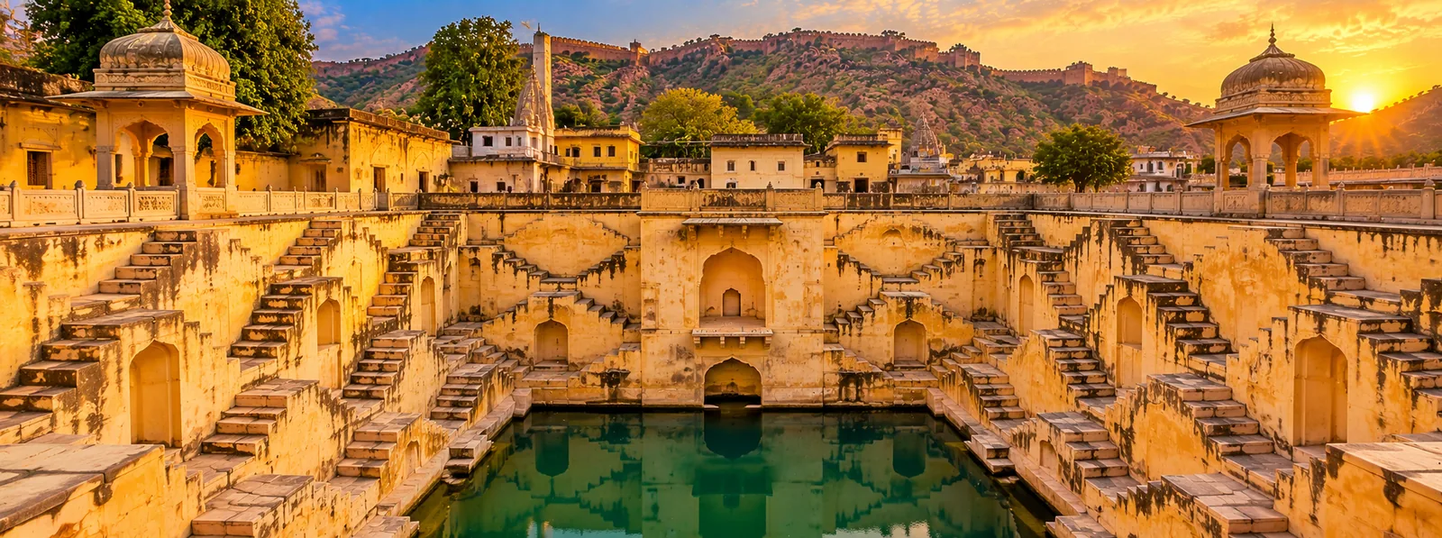 Panna Meena ka Kund stepwell near Amber Fort