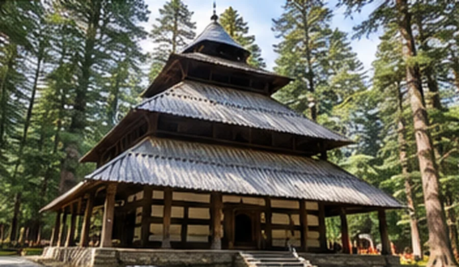 Hadimba Temple in a cedar forest