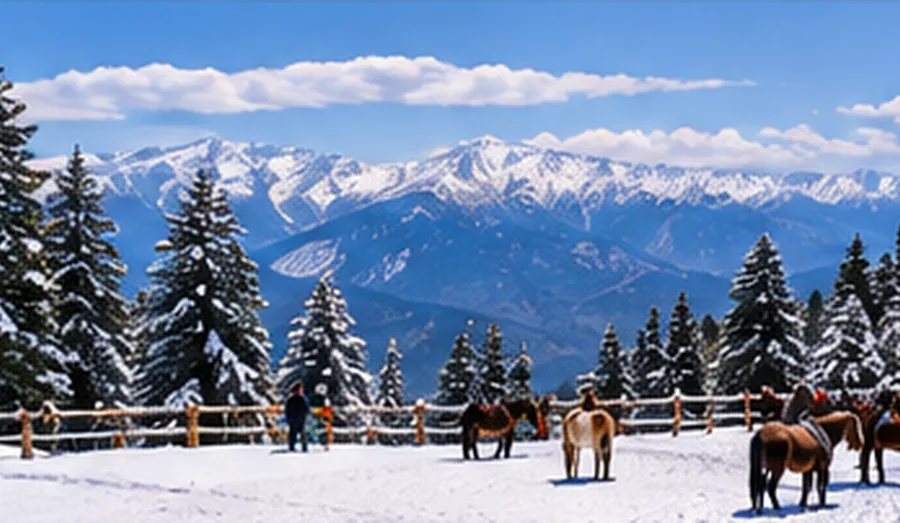 Kufri mountain landscape near Shimla
