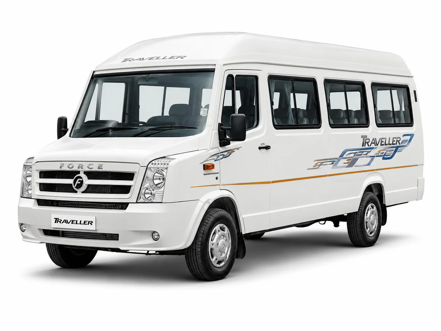 White Tempo Traveller for group tours